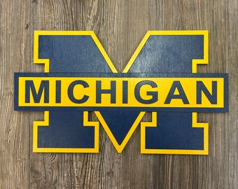 Michigan College Logo - Wall Art