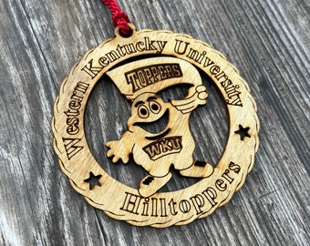 College WKU Hilltoppers Big Red - Holiday Ornament Decor