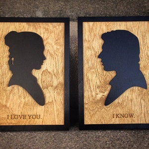 Star Wars Han Solo and Princess Leia movie quote Wall Art