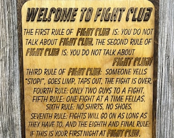 Rules of Fight Club - Wall Art