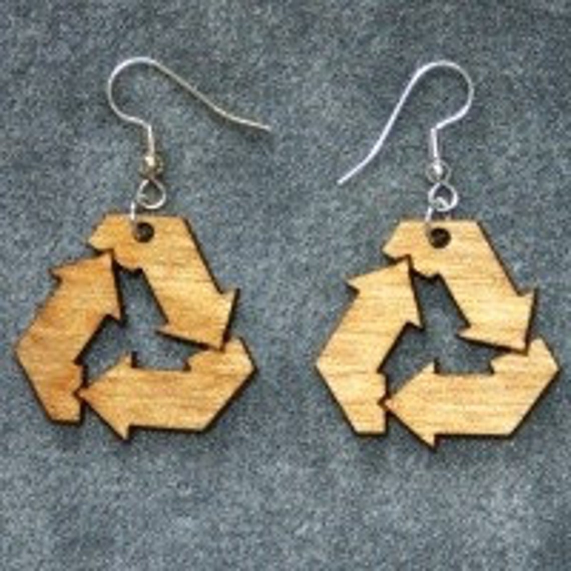 Reduce Reuse Recycle Earrings Etsy