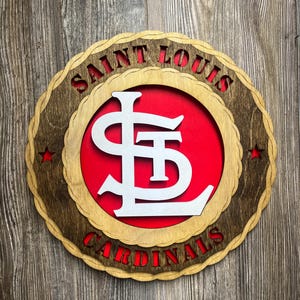 St Louis Cardinals Logo Wall Art Plaque