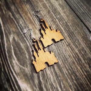 MK Castle Dangle Earrings