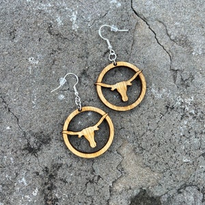 Texas Longhorn Earrings image 4