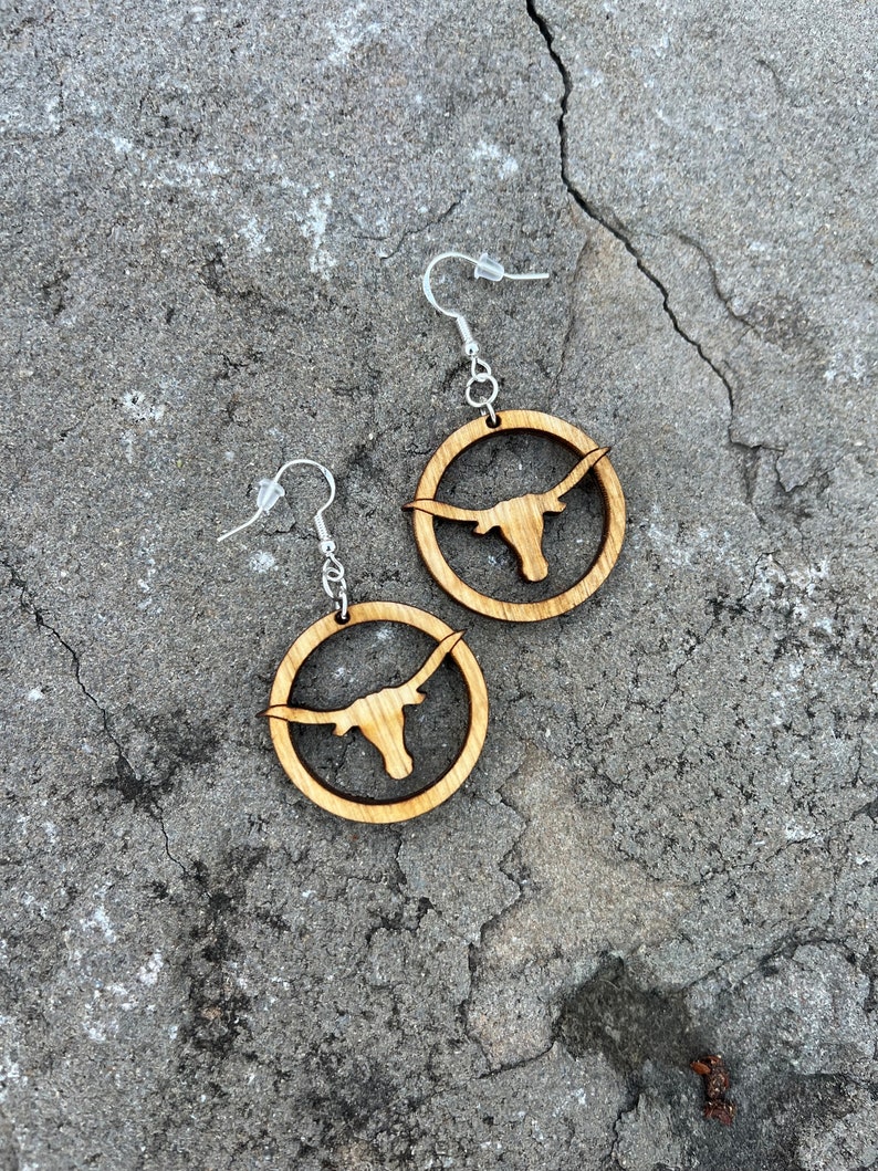 Texas Longhorn Earrings image 4