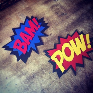 Comic Book BAM Quote Wall Art Plaque