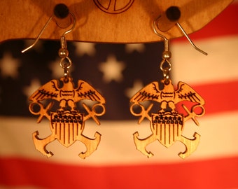 Navy Earrings