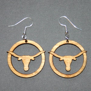 Texas Longhorn Earrings image 3