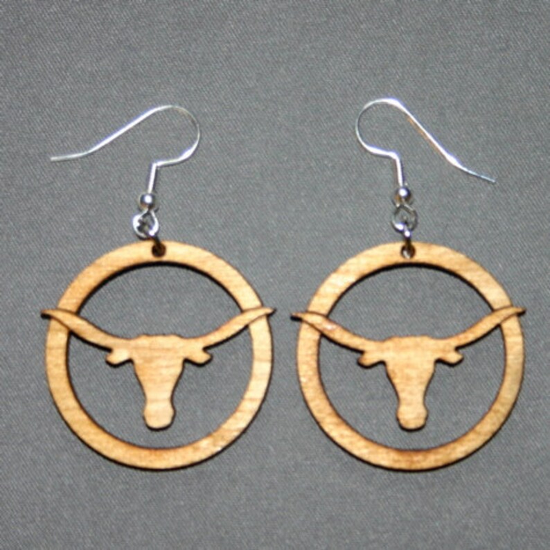 Texas Longhorn Earrings image 3