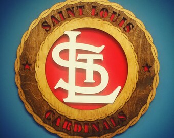St Louis Cardinals Logo Wall Art Plaque