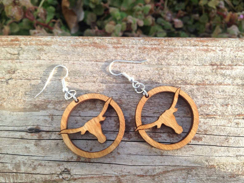 Texas Longhorn Earrings image 1