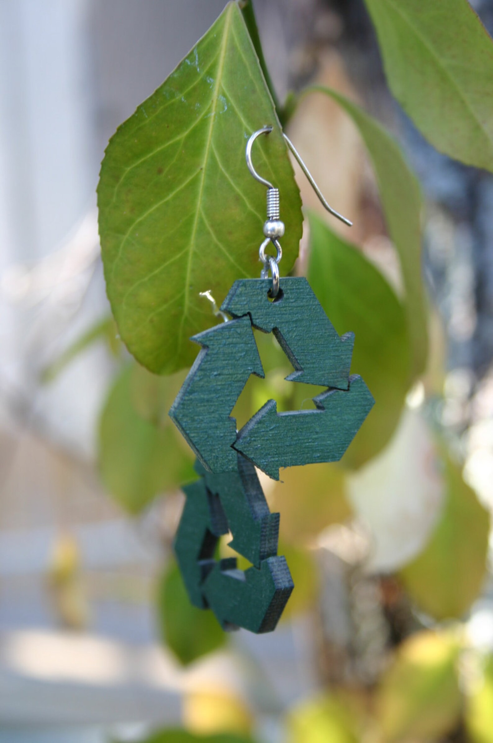 Reduce Reuse Recycle Earrings - Etsy