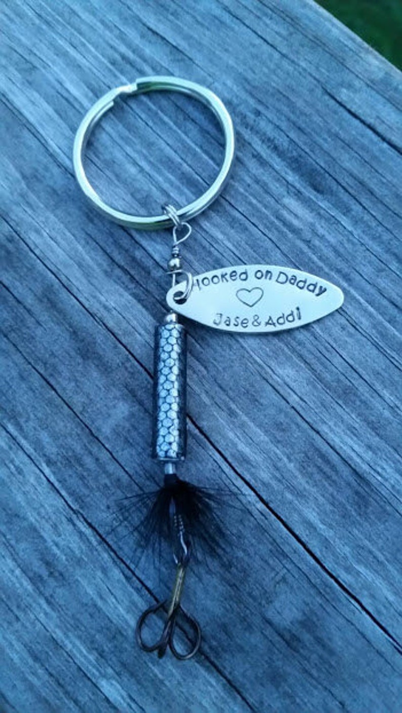 Personalized Fishing Lure Keychain Personalized and Hand Etsy
