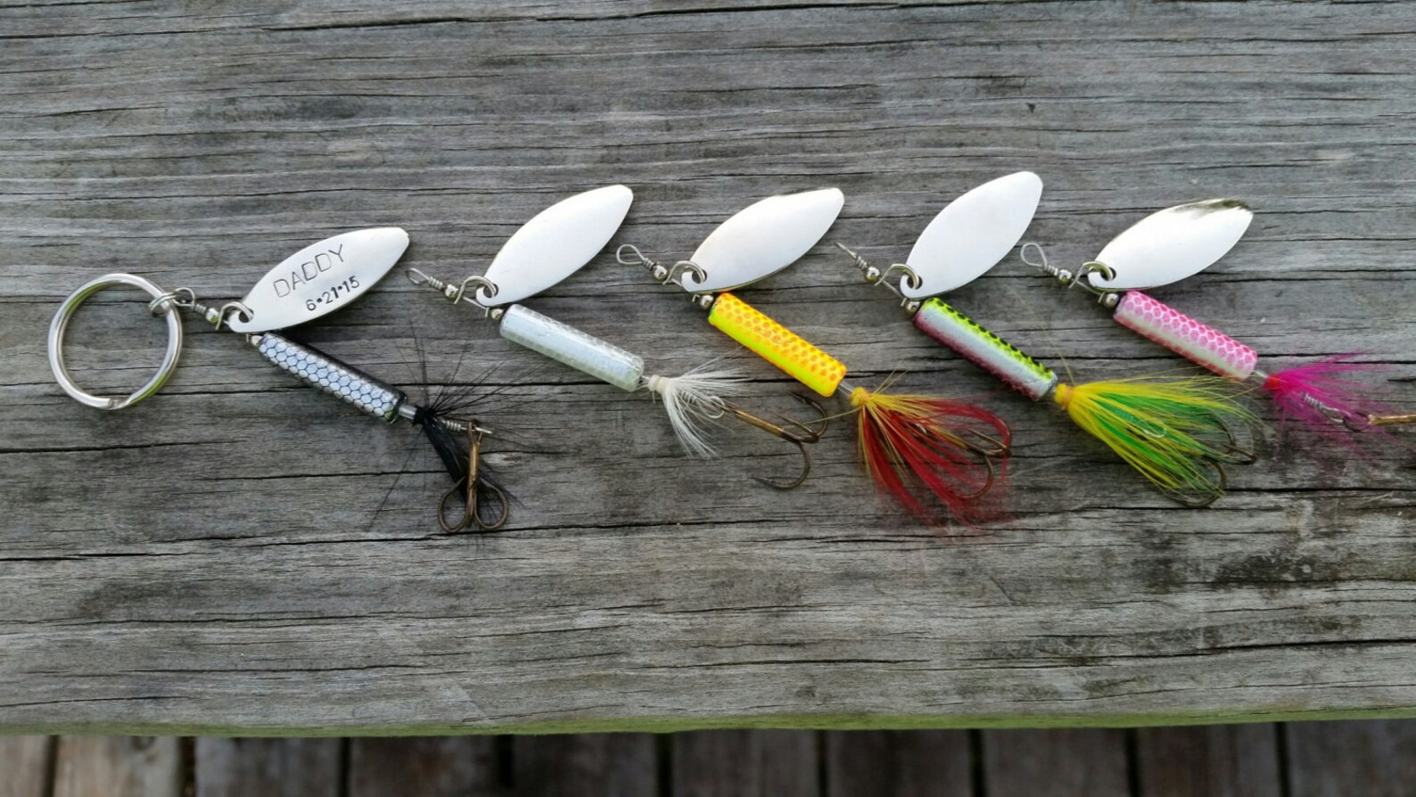 Personalized Fishing Lure Keychain Personalized and Hand | Etsy