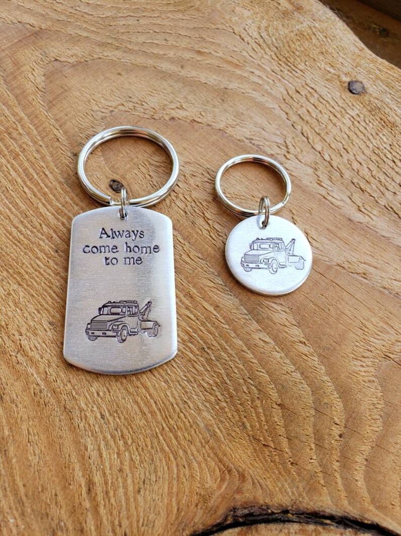 Tow Truck Jess Psalm 23 Tik Tok Keychains Typewriter Font
