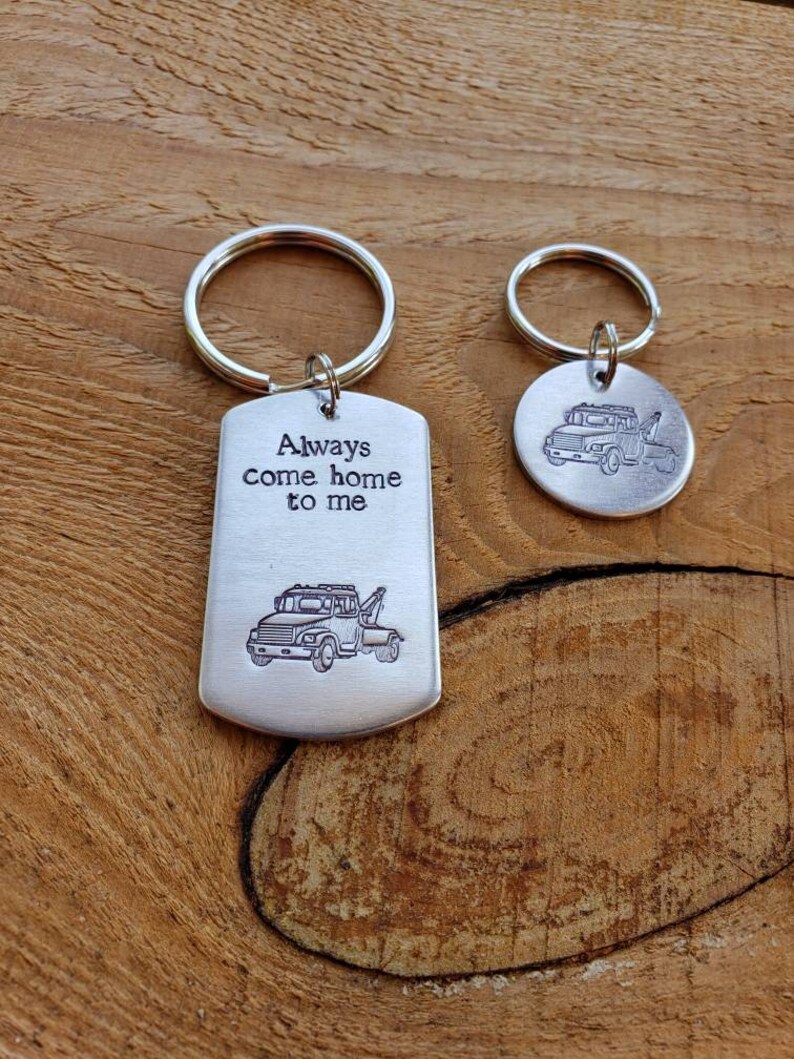 Tow Truck Jess Psalm 23 Tik Tok Keychains Typewriter Font