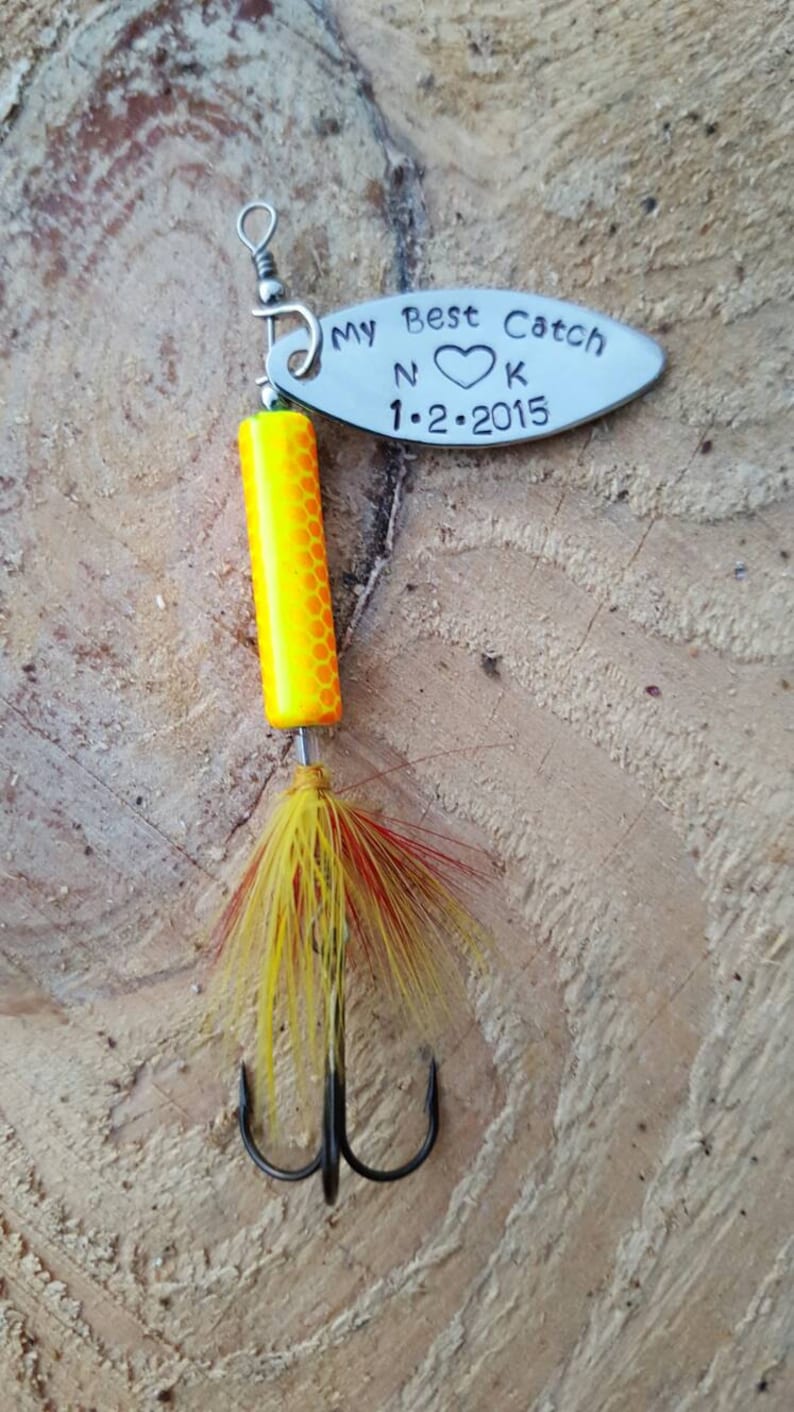 Fishing Lure Key Chain Personalized Customized and Hand Etsy