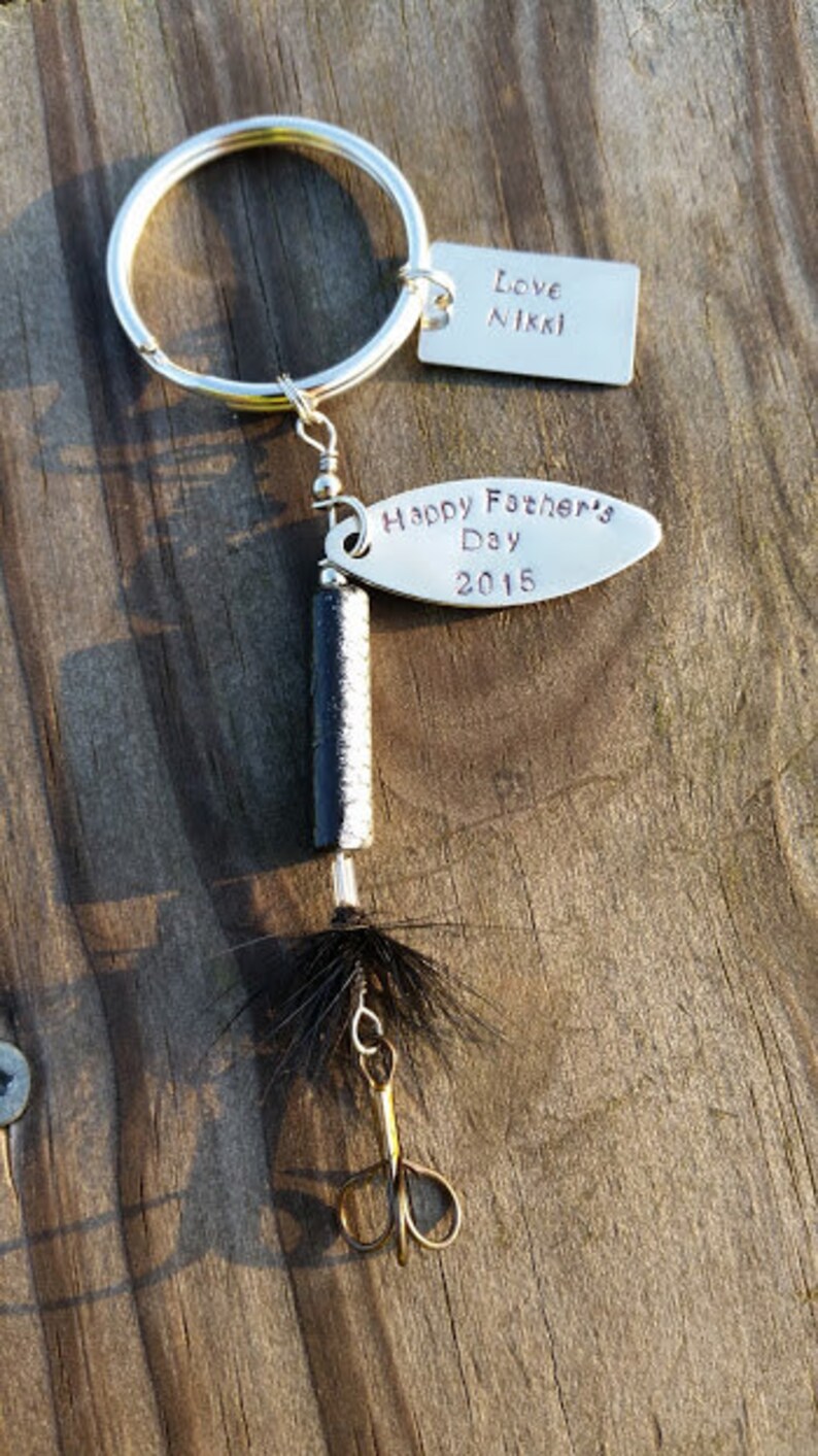 Fishing Lure Keychain With Extra Blank for More Etsy