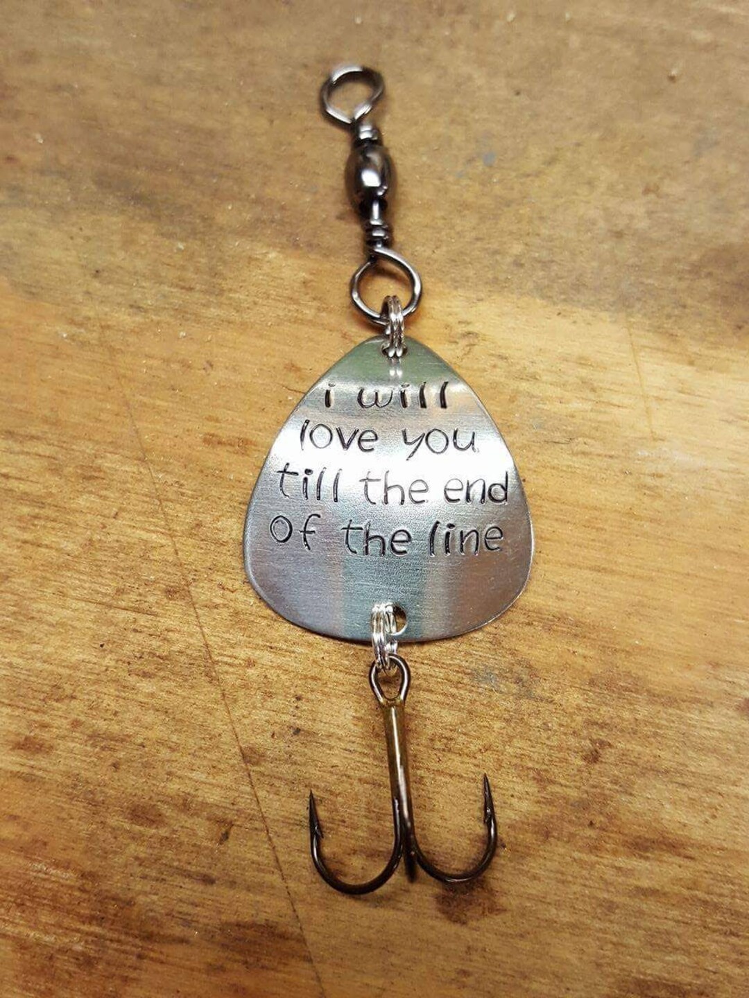 Personalized Fishing Lure Keychain With Extra Blank for More Stamped  Personalization 