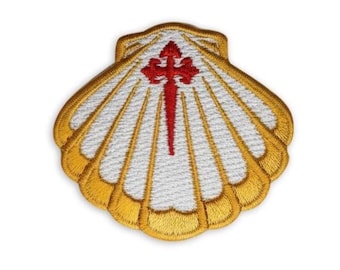 Camino de Santiago de Compostela Pilgrimage Iron-On Shell Patch