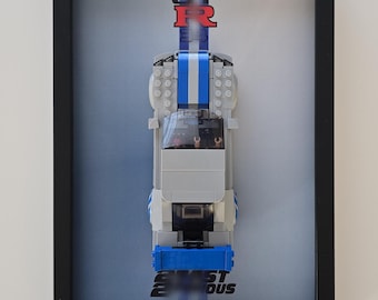Pôster pronto para imprimir do LEGO 76917 Nissan Skyline GTR R34 2 Fast 2 Furious