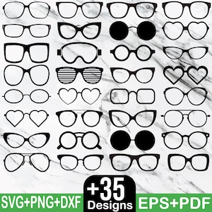 Eyeglasses SVG,Summer,Fashion,Eyewear,Eyeglasses Bundle,PNG,DXF,Cut File,Cricut,Silhouette,Eyeglasses Svg Bundle, Glasses Frames Clipart