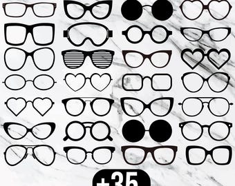 Eyeglasses SVG,Summer,Fashion,Eyewear,Eyeglasses Bundle,PNG,DXF,Cut File,Cricut,Silhouette,Eyeglasses Svg Bundle, Glasses Frames Clipart