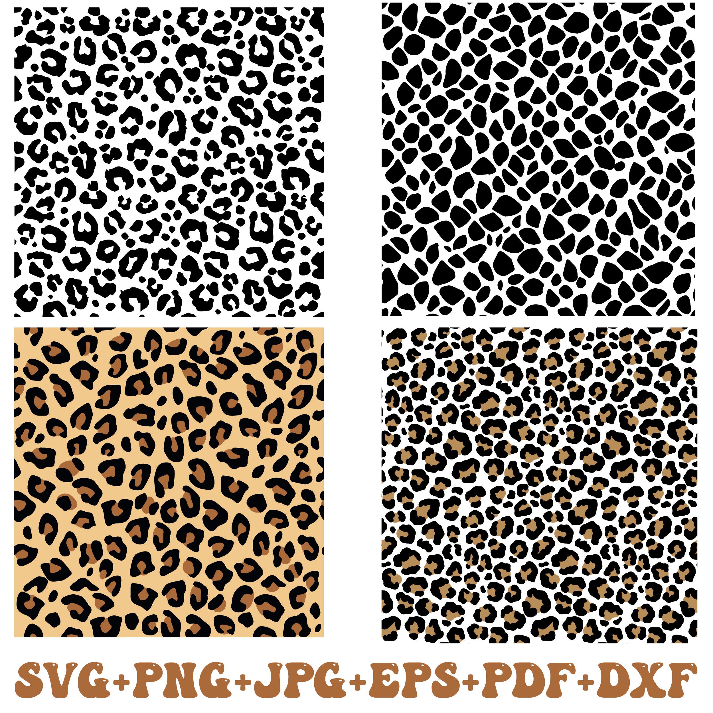 Leopard Print Pattern Svg Bundle,leopard Pattern Svg Repeating Pattern ...