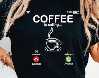 Kaffee ruft SVG, lustiger Kaffee SVG-Design, Kaffeeliebhaber svg, Call-Screen-Svg, Kaffee ruft Png, Instant Download PNG