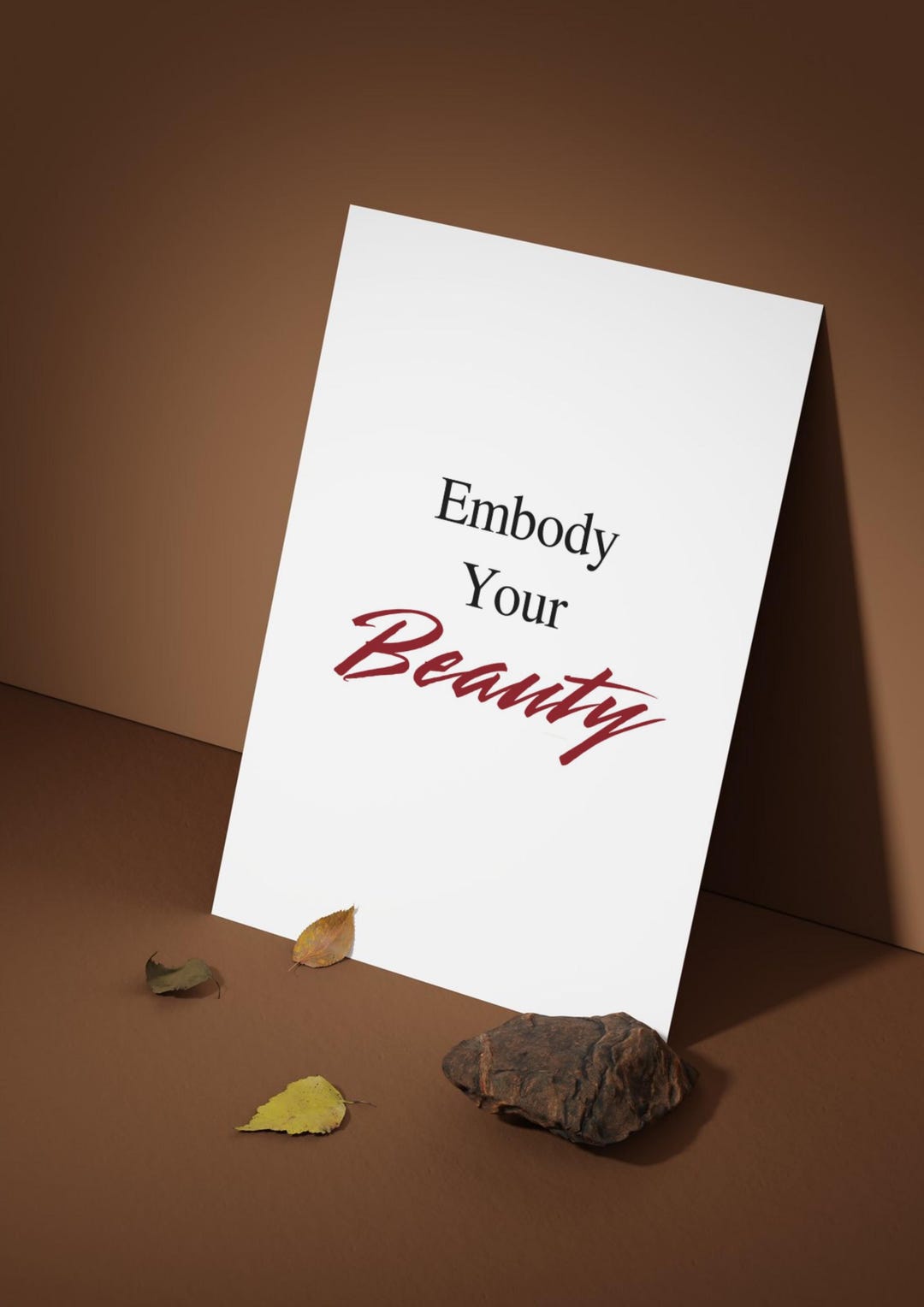 Embody Quote Embody Your Beauty Wall Art Printable, Feminine Affirmation Poster ...