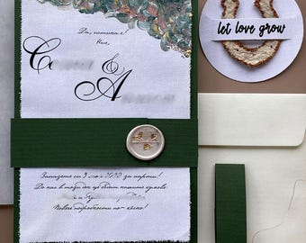 Personalized wedding invitation "Tuscany" / Mediterranean invitation card / Wedding invitation / Invitation card / Individual invitation