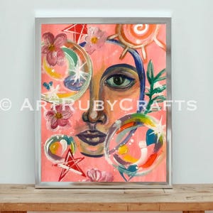 Fine Art Postcard Print: Original Painting on Matte Cardstock