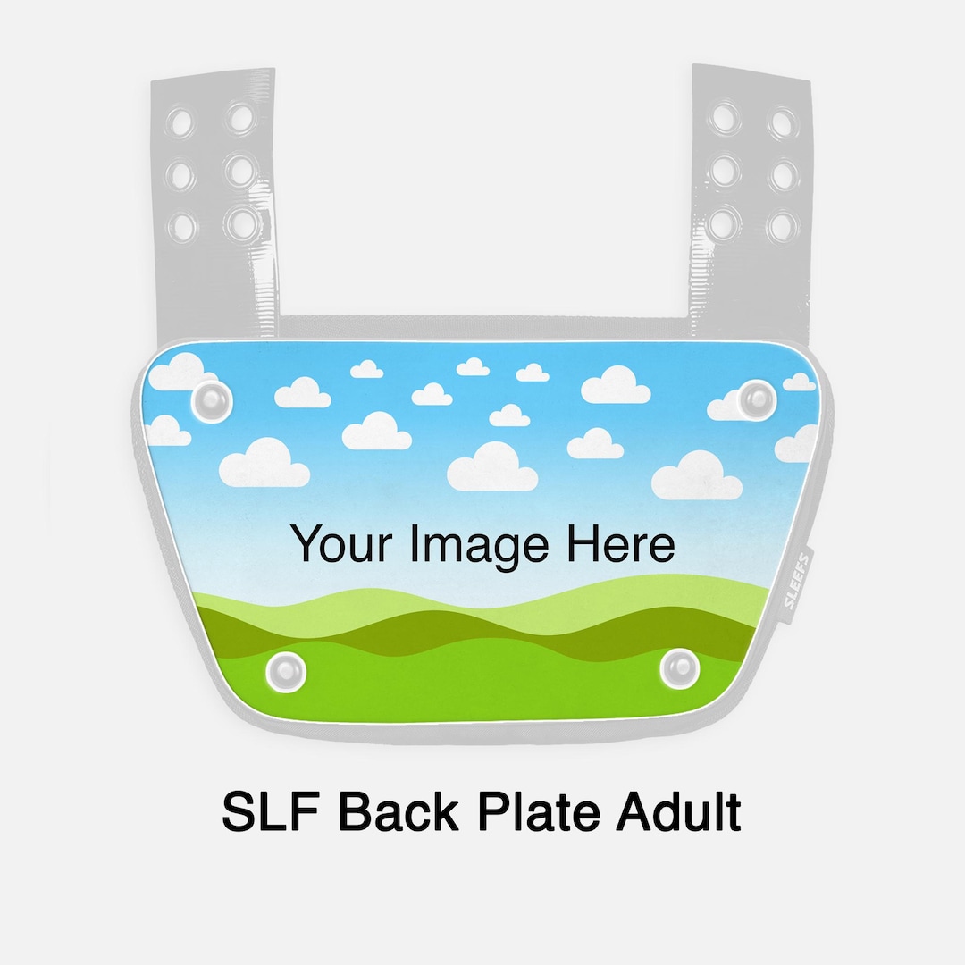 Make Your Own Custom Football Back Plate Decal (back Plate Not Included ...