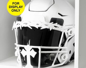 crossbar helmet football Gothic Cross Crown of Thorns Football Facemask for Riddell Speedflex