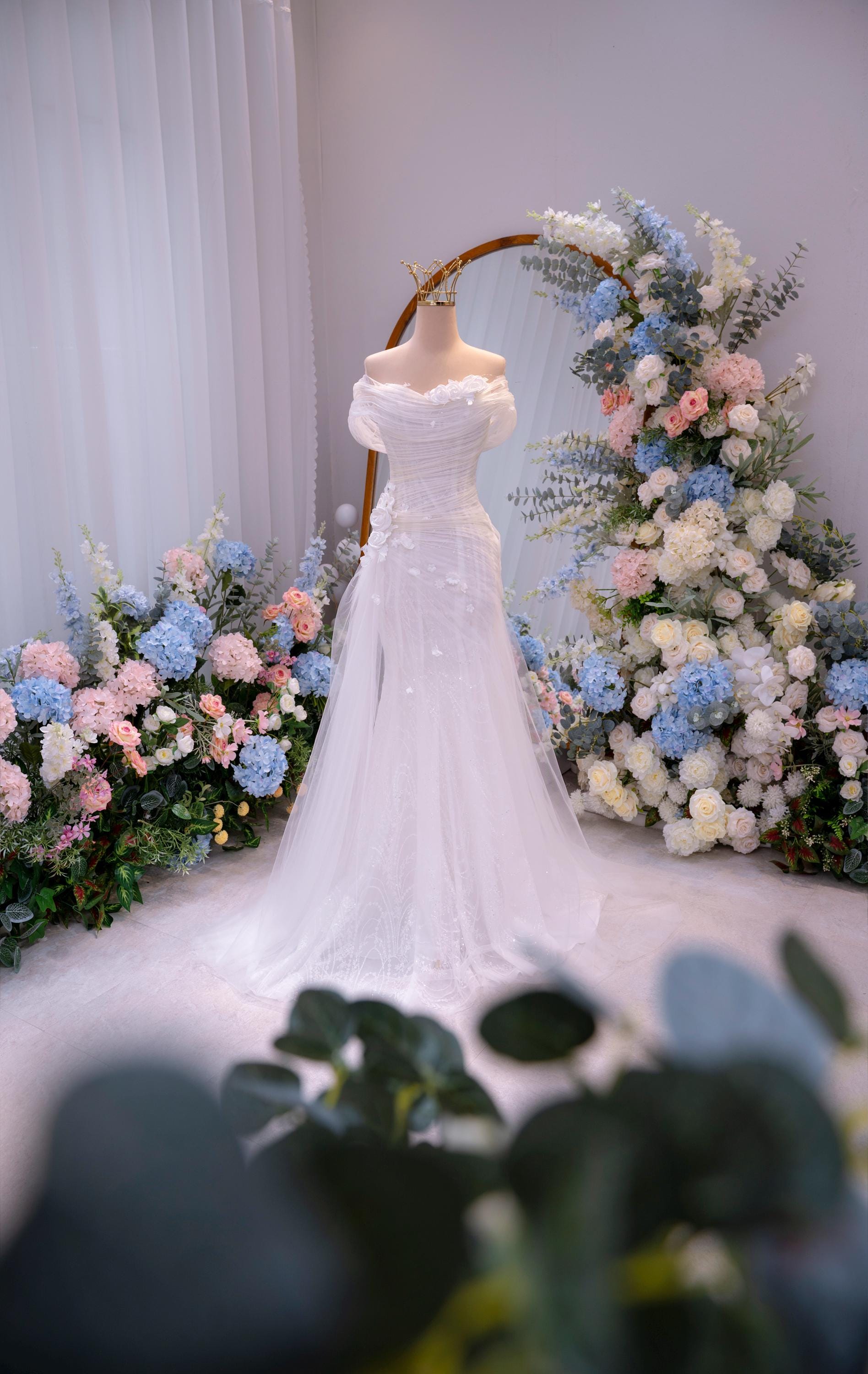 Ruched Fitted Wedding Gown - Etsy
