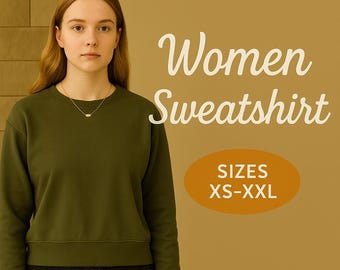 Women Sweatshirt Sewing Pattern PDF, Hoodie & Raglan Sleeve Pattern XS-4XL, Beginner Friendly DIY
