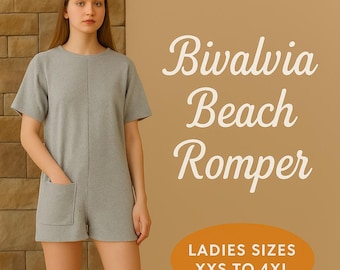 Damen Strampler Schnittmuster | Overall, Latzhose & Overall PDF | Plus Größe, Anfänger Freundlich