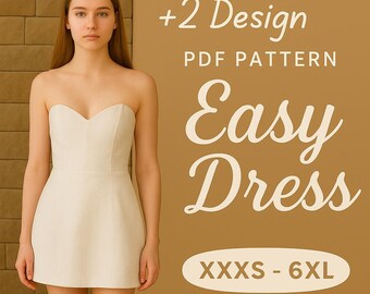 Mini & Maxi Dress PDF Pattern | Beginner Friendly DIY Sewing Bundle | Lumiere Fashion Set