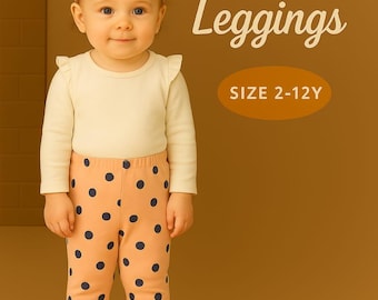 Baby and Kids Pants Sewing Pattern | Leggings and Barrel Leg (PDF)