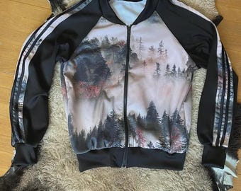 DIY Unisex Bomber Jacket Pattern PDF – Zip Up Sewing Template for Printable Outerwear