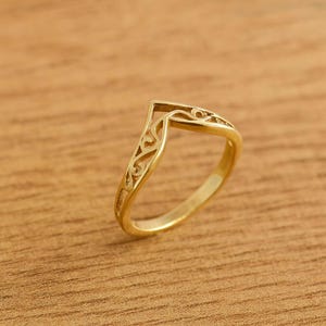 Filigree Ring, Vintage Inspired Band, Delicate Scrollwork Jewelry, Unique Minimalist Ring, Ring For Her,Unique Ring