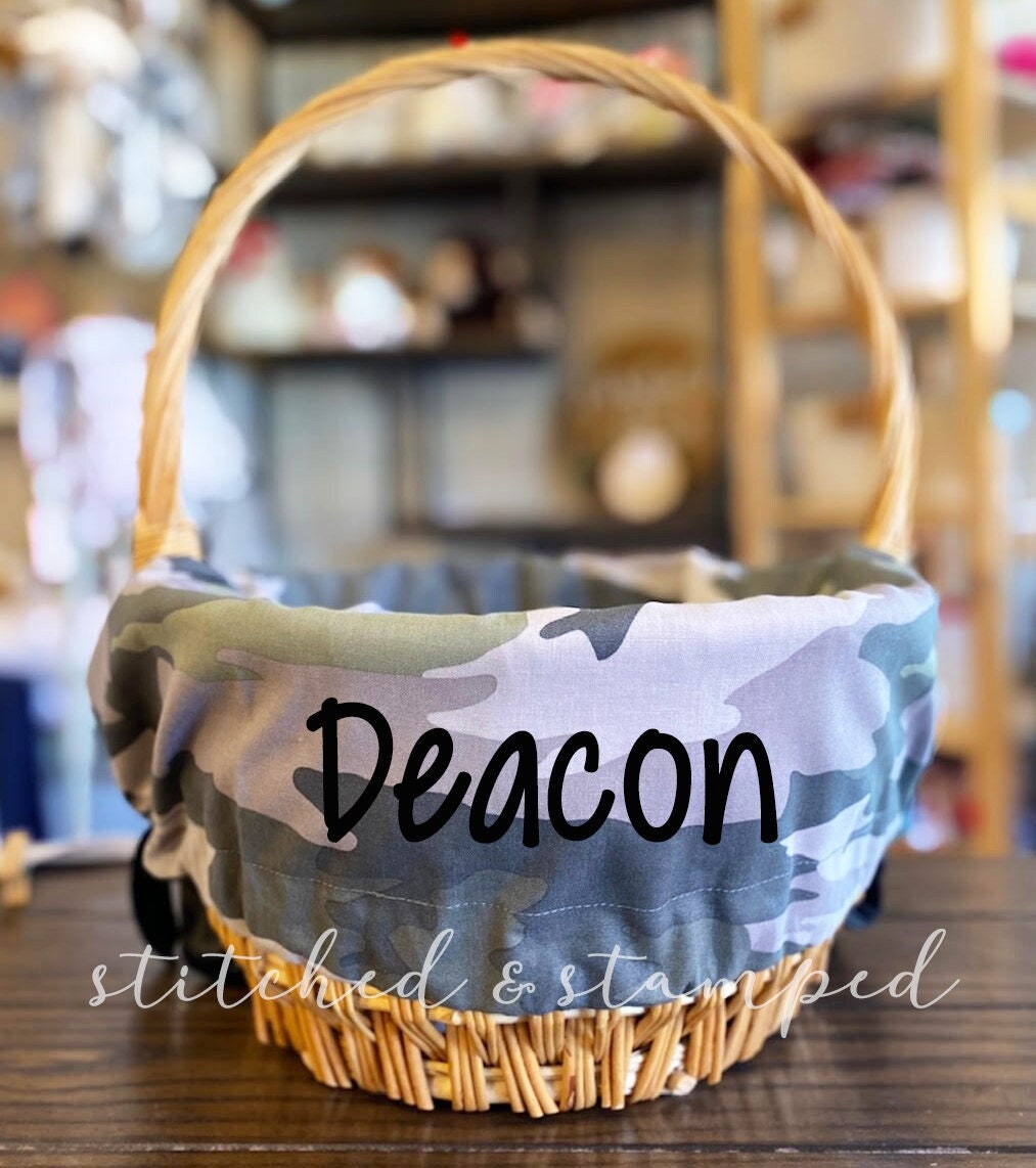 Camouflage Basket Etsy