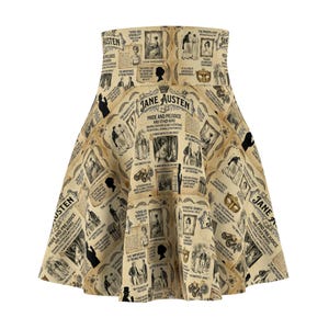 Gonna letteraria vintage \ Abbigliamento Jane Austen, Orgoglio e pregiudizio, Elizabeth Bennet, Dark Academia, Regalo per amanti dei libri, Regalo per appassionati di letteratura classica