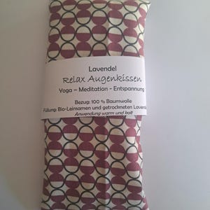 Augenkissen lavendel / Eye Pad / Yoga / Entspannung / Meditation / Meditieren / Migräne / Lavendel Relax Augenkissen / Yoga eye pad / relax