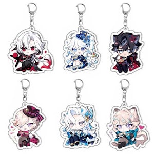 Layered Dan Heng Imbibitor Lunae Keychain, Blade Keychain, Honkai Star Rail Merch, Acrylic Keychain, Anime Game Charm, HSR Collectible Gift