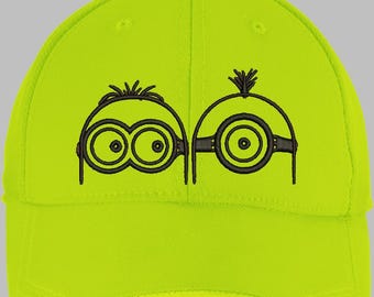 Minions Cool And Funny Hat & Cap Embroidery pattern Machine Files Emb Dst Pes Exp Pxf Vip Vp3 Pdf For Color