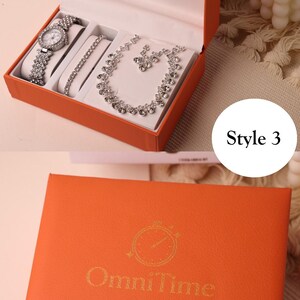 Blommig armbandsklocka för kvinnor, dekorativ urtavla med smyckesklocka och personlig presentask, elegant armbandsur som present till henne bild 8