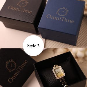 Blommig armbandsklocka för kvinnor, dekorativ urtavla med smyckesklocka och personlig presentask, elegant armbandsur som present till henne bild 7