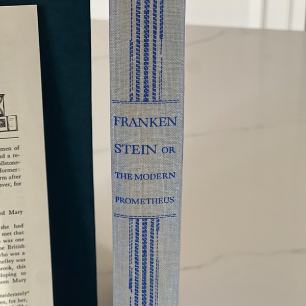 Heritage Press,Frankenstein or The Modern Prometheus,Limited Edition,Collectible,Sandglass pamphlet,colored illustrations,1962