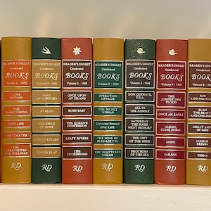 Fall colored book stack, decor books,Books colored,decorative books,Autumn decor,Autumn Color palette,Readers Digest books,book bundle